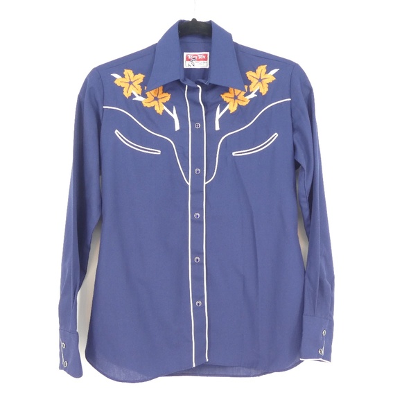 Vintage Other - Vintage Tem Tex Western Embroidered Shirt 1970s